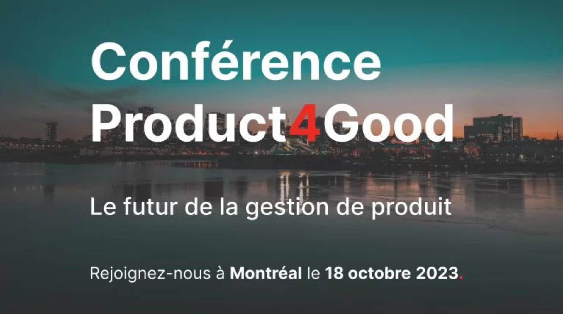 Conférence Product4Good